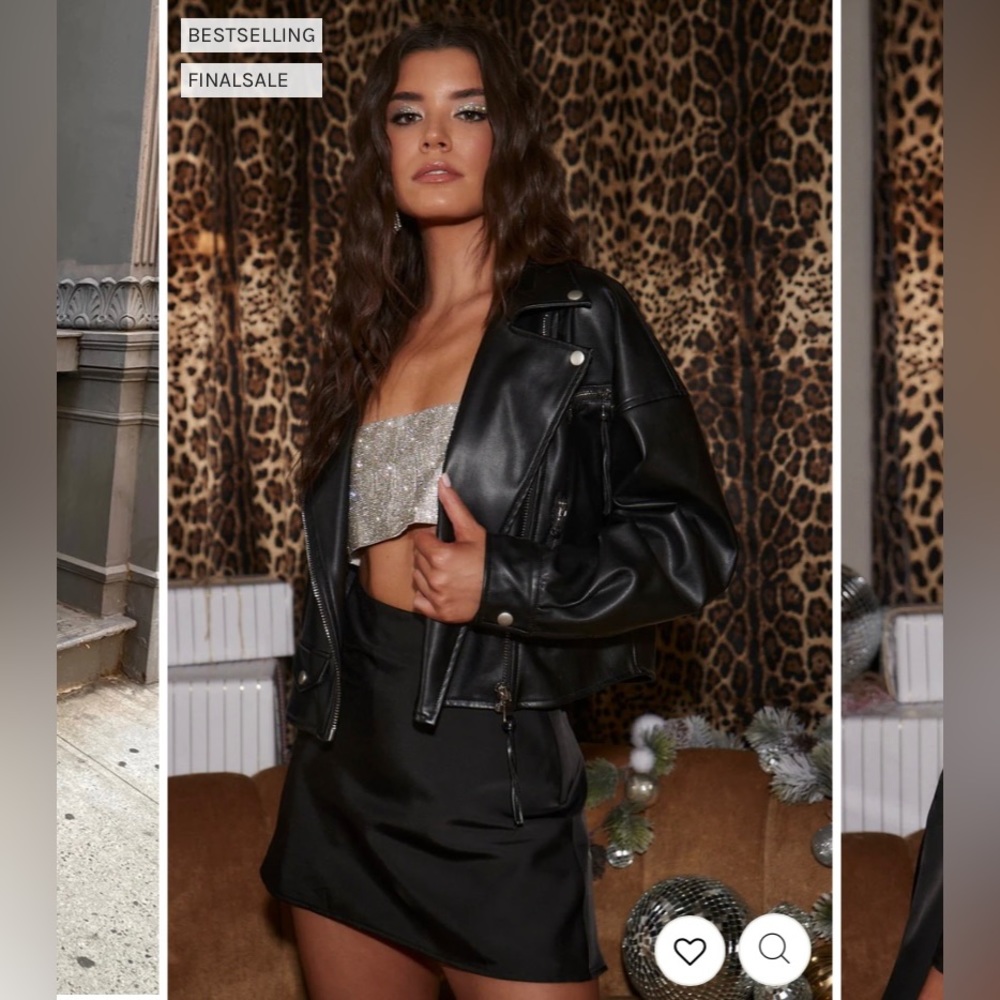 NEVER WORN 12TH TRIBE DREUX VEGAN LEATHER MOTO JACKET